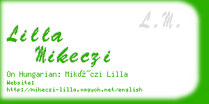 lilla mikeczi business card